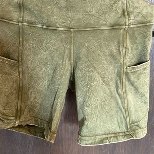 Lululemon fast and free High rise short 6” ice dye